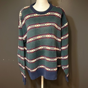 Claiborne Men’s 100% cotton XL thick‎ crewneck sweater